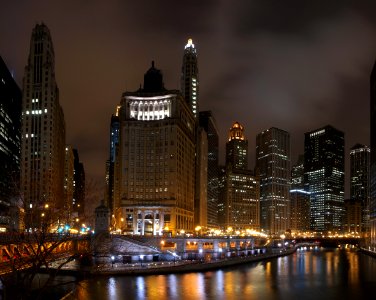 Chicago at Night photo