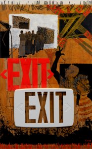 388 | Beverly Ryan | Which Way Out? | Mixed Media | 28x18
