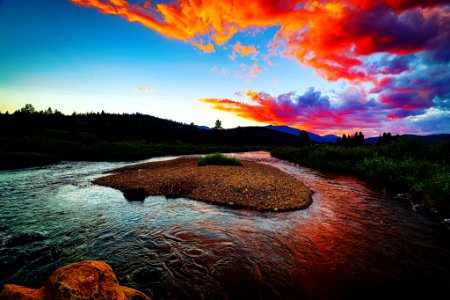 Platte River Colorado looking north