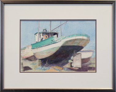 245 | William Doying | Coos Bay Yard | Watercolor | 12x15