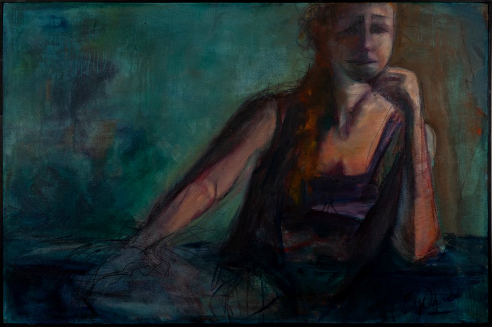 515 | Eleanor Kotlarik Wang | Wistful Thinking | Mixed Media | 24x36