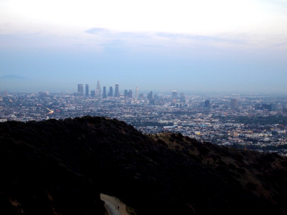 Downtown LA from Runyon Canyon Park