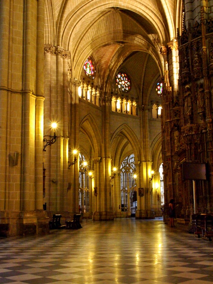 Inside the Holy Cathedral of Toledo