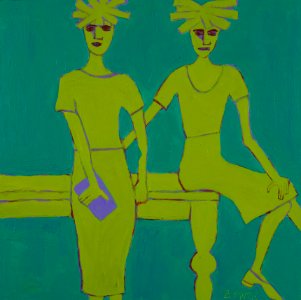 601 | Barbara Muth | It Girlz 1 | Acrylic | 15x15