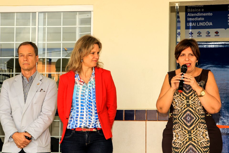 19.10.2018 - Prefeita Paula Mascarenhas no evento de inauguração da UBAI Lindoia - Foto: Gustavo Vara