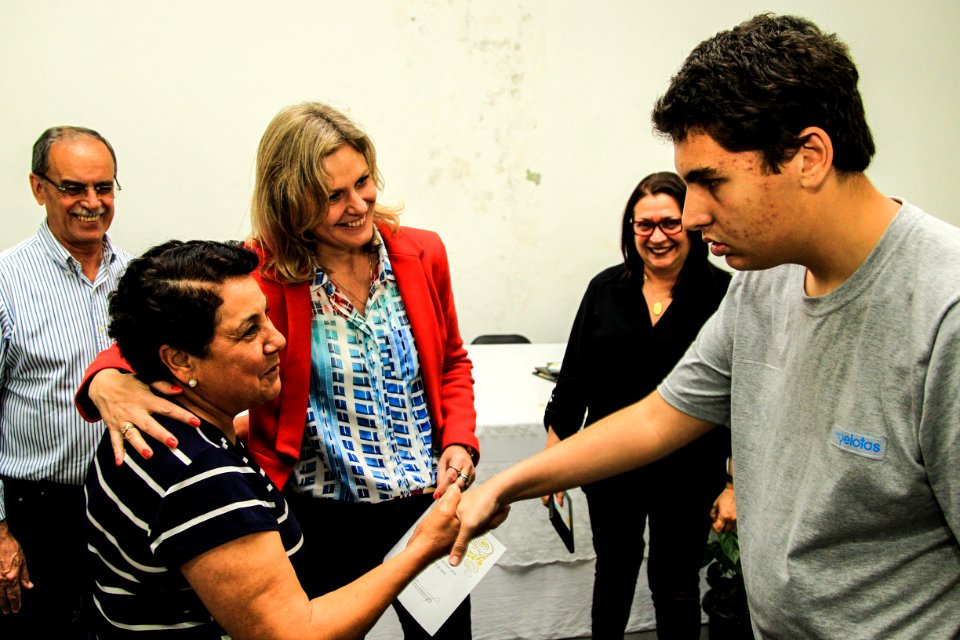 19.10.2018 - Prefeita Paula Mascarenhas durante homenagem ao Dia do Professor aos professores da rede municipal - Foto: Gustavo Vara