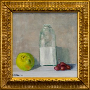 161 | Joseph Kieffer | Still Life with Milk Bottle | Acrylic | 19x19