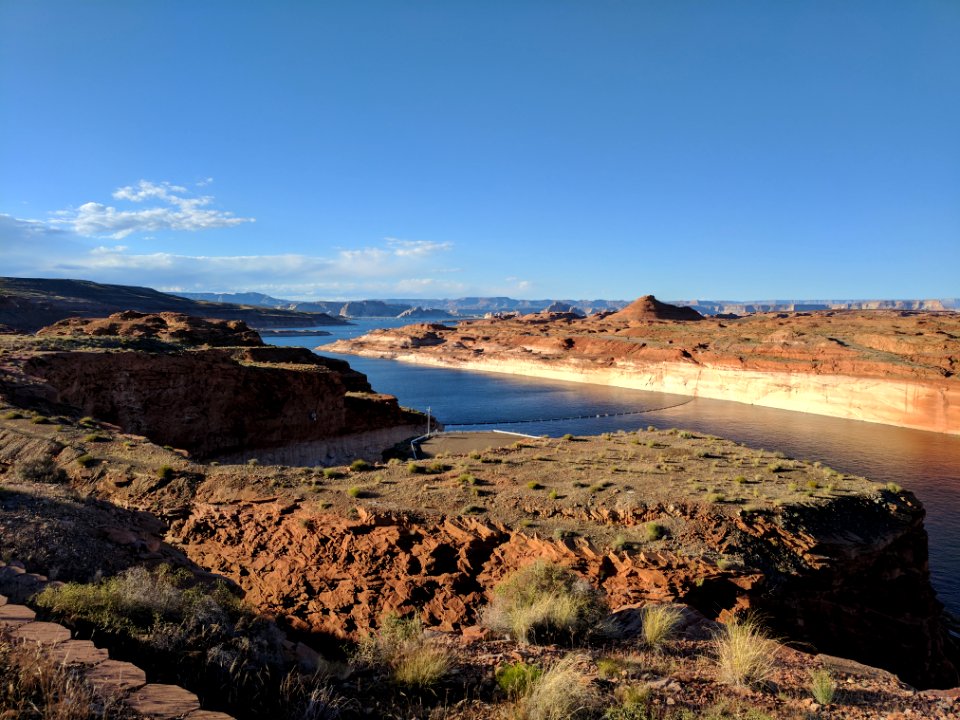 Lake Powell looking north from dam