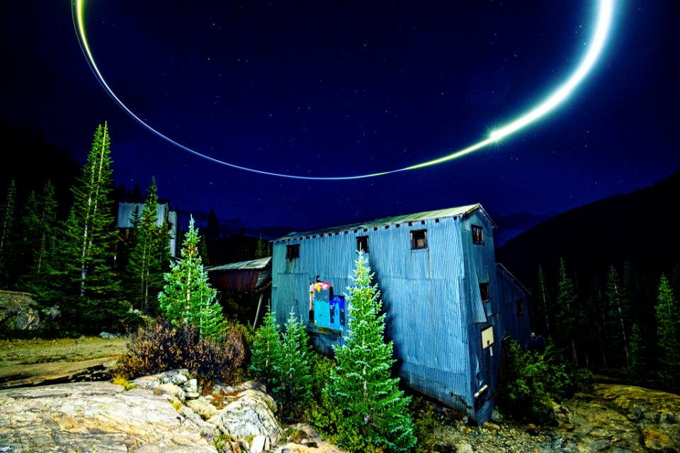 Drone Paint With Light Alma, Colorado old mine