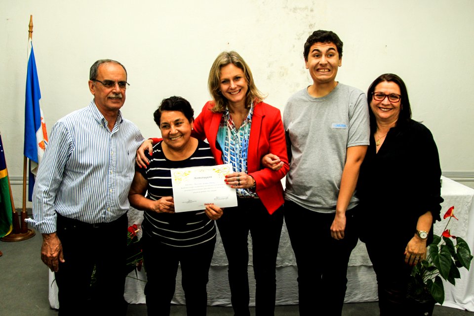 19.10.2018 - Prefeita Paula Mascarenhas durante homenagem ao Dia do Professor aos professores da rede municipal - Foto: Gustavo Vara