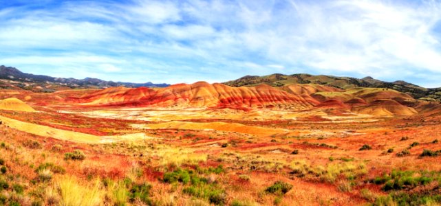 Driving by the Painted Hills
