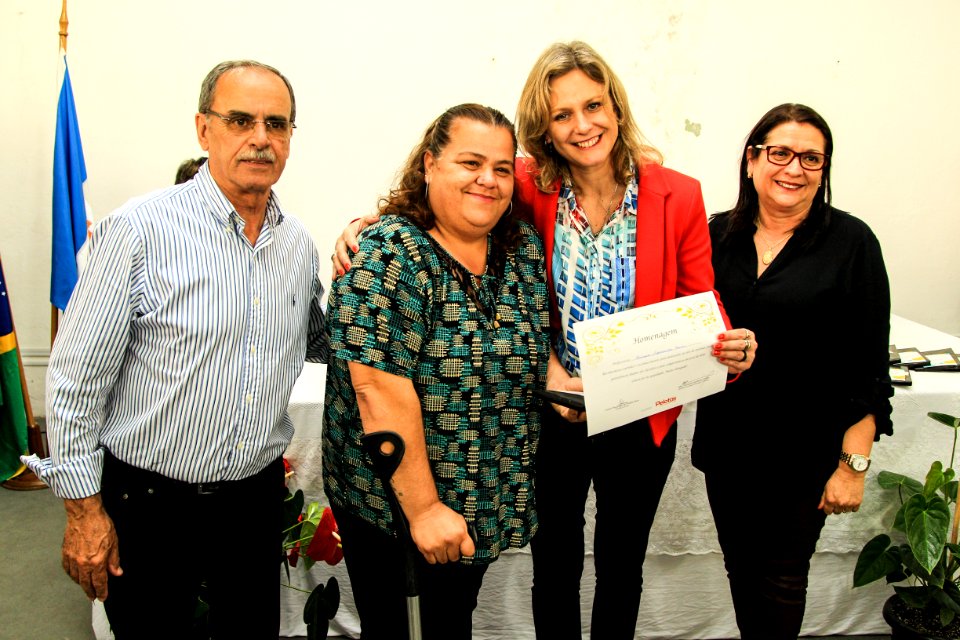 19.10.2018 - Prefeita Paula Mascarenhas durante homenagem ao Dia do Professor aos professores da rede municipal - Foto: Gustavo Vara