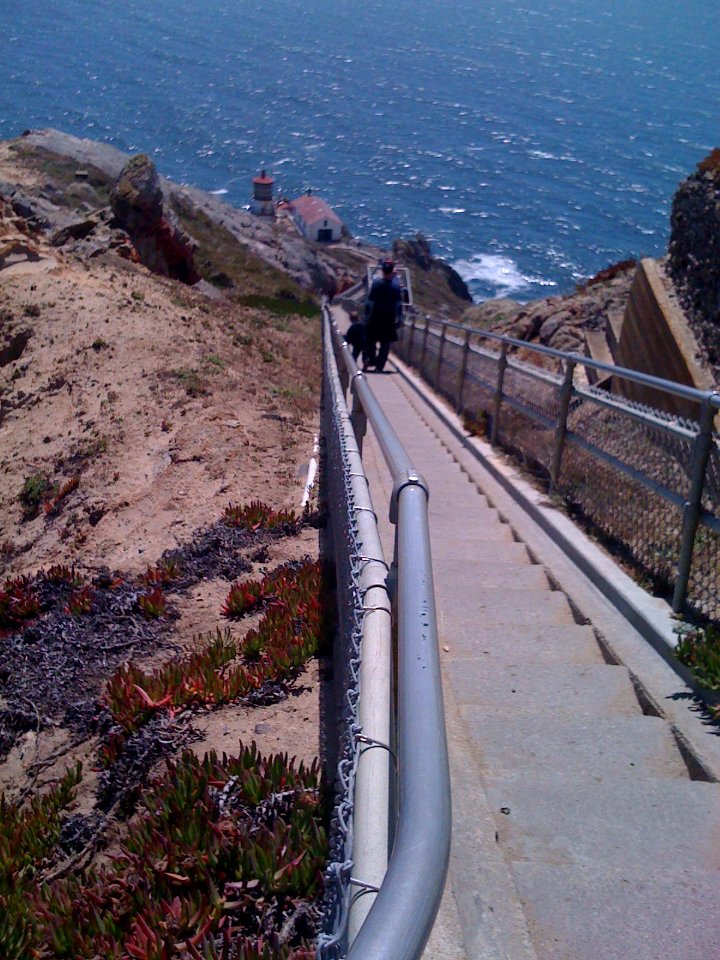 stairs to ocean