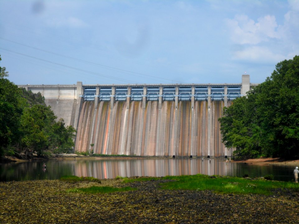 Table Rock Dam from the Bottom