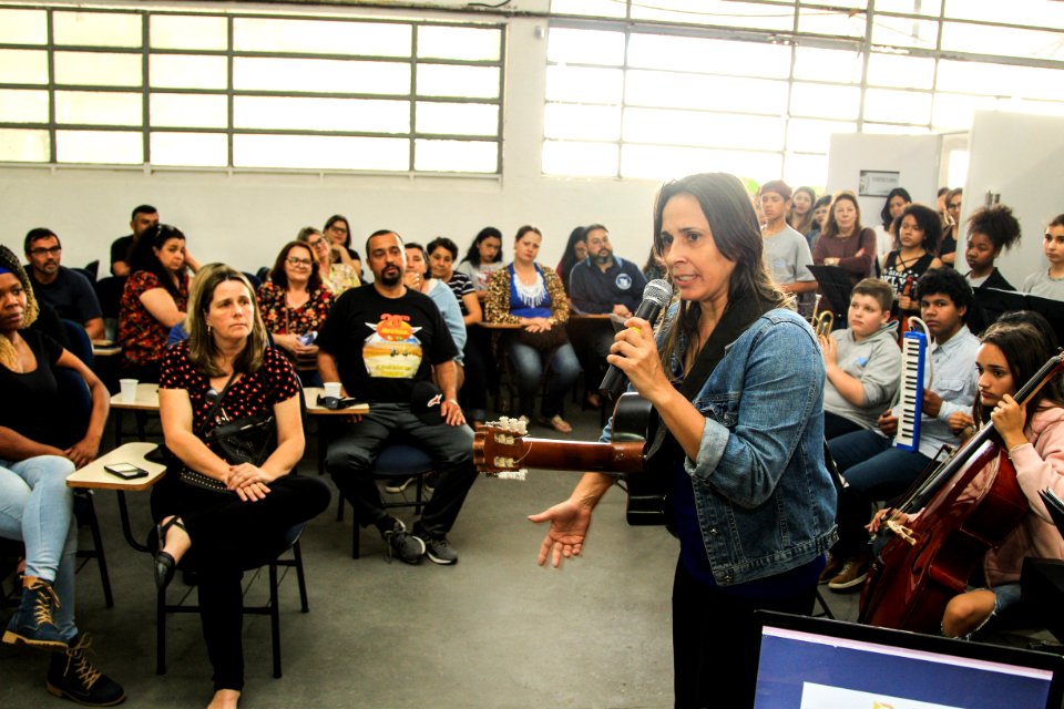 19.10.2018 - Prefeita Paula Mascarenhas durante homenagem ao Dia do Professor aos professores da rede municipal - Foto: Gustavo Vara