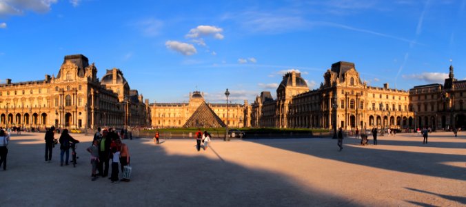 The Louvre at Sunset photo