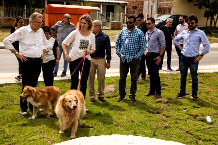18.10.2018 - Prefeita Paula Mascarenhas e o vice Idemar Barz realizam caminhada de entrega das avenidas 25 de julho e Leopoldo Brod - Foto: Gustavo Vara