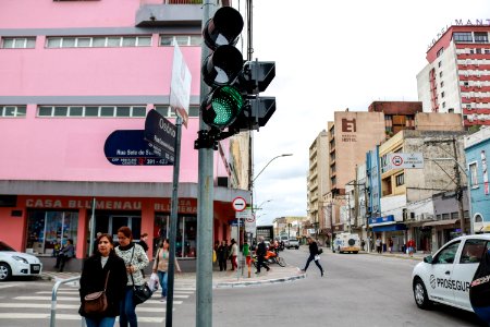 12.09.2018 Nova sinalização de trânsito Av Osório esq. Sete - Fotos Gustavo Mansur