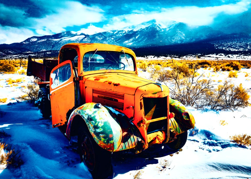Old Truck near Great Sand Dunes Colorado
