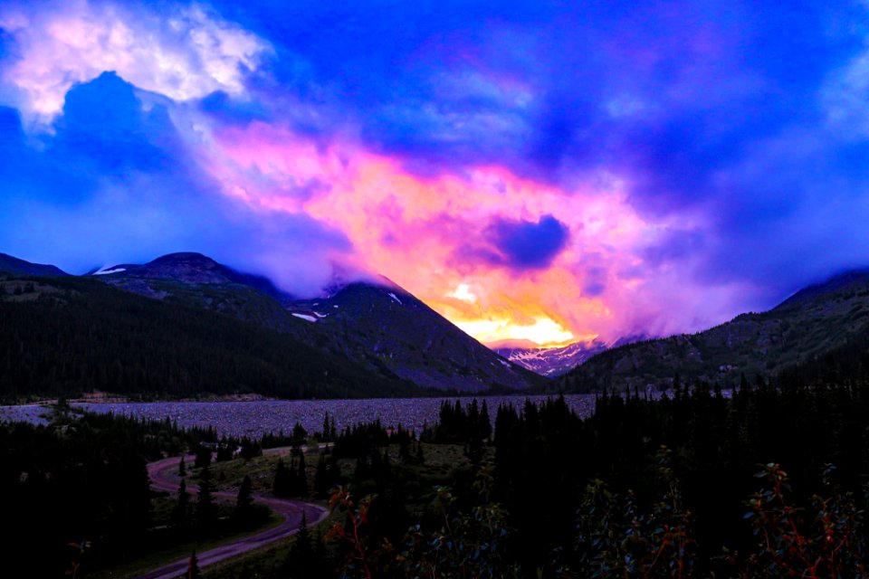 Montgomery Reservoir at Sunset
