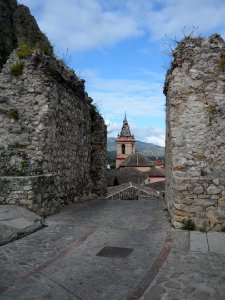 The main church in Zahara from behind