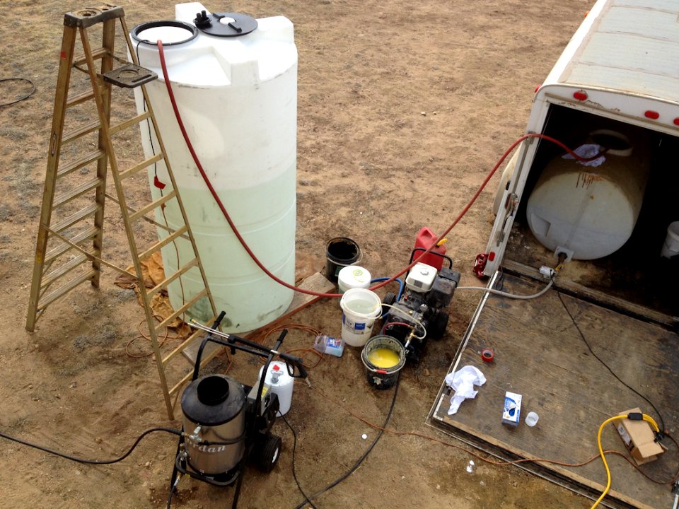 Pressure Washing set up