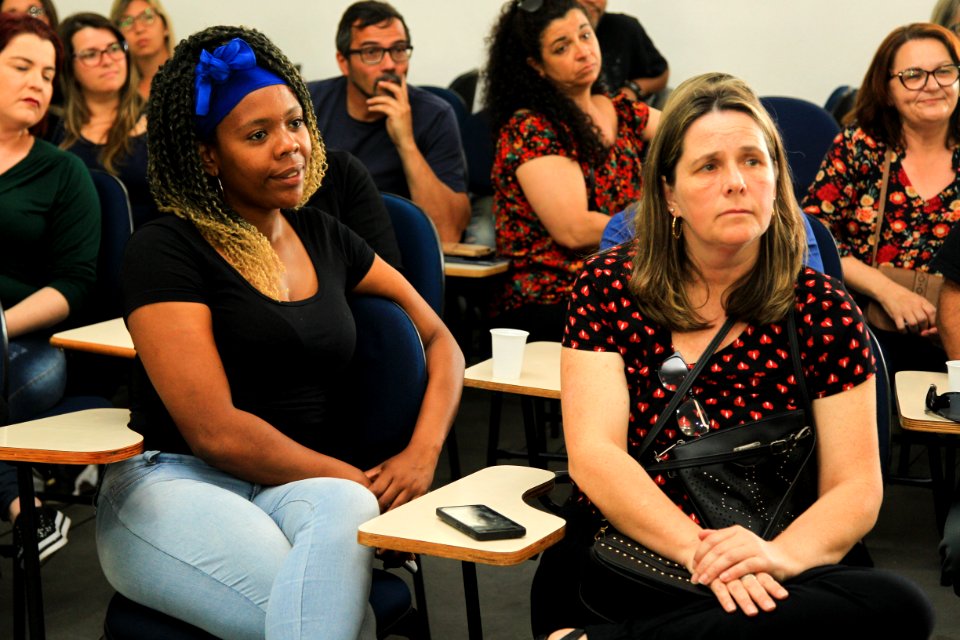 19.10.2018 - Prefeita Paula Mascarenhas durante homenagem ao Dia do Professor aos professores da rede municipal - Foto: Gustavo Vara
