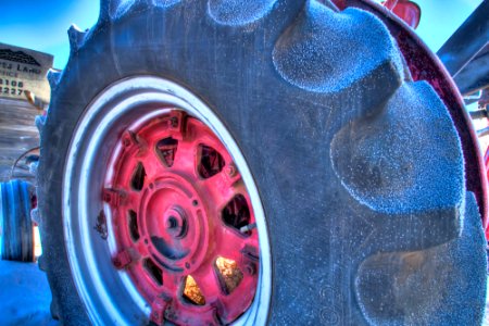 Tractor Tire Detail HDR photo