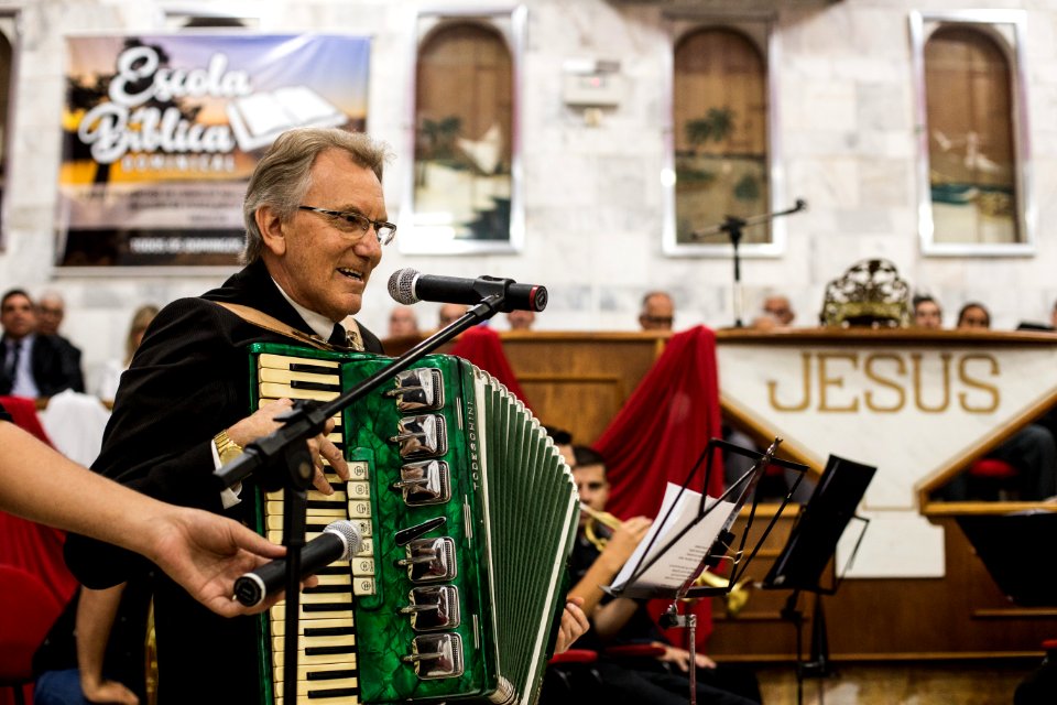 08.12.2018 - Vice prefeito Idemar Barz participa do culto de ação de graças comemorando 78 anos da Igreja Assembleia de Deus - Foto: Gustavo Vara