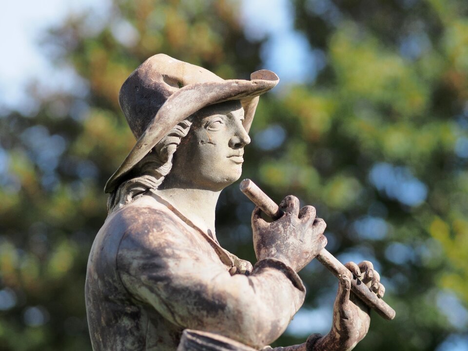 Flute musician pastoral