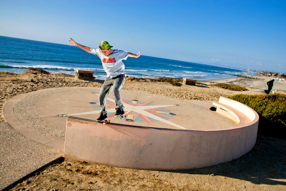 Ronson Lambert Ollie Krooked Grind Skateboarding