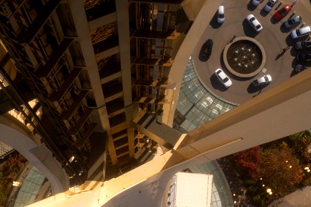Looking down from the Seattle Space Needle