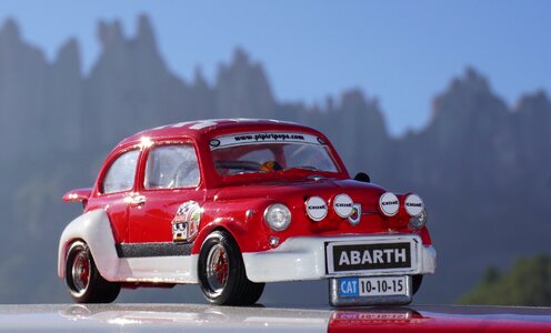 Abarth red vintage