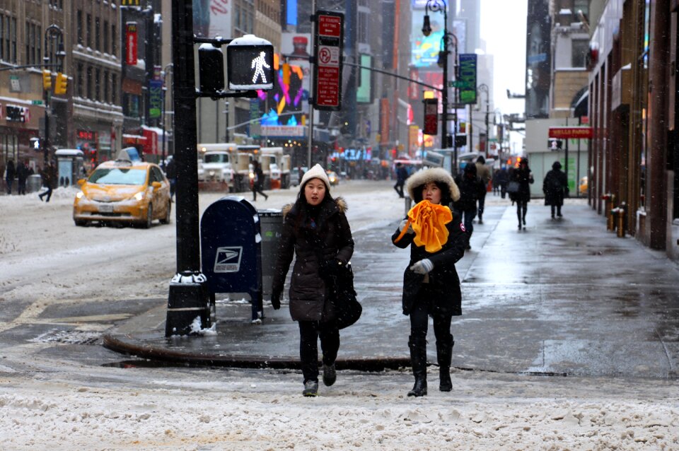 Manhattan city gray storm