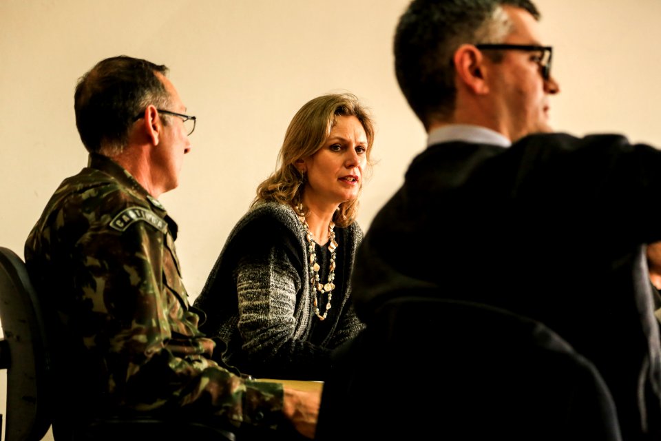 13.09.2018 - Prefeita Paula Mascarenhas durante reunião do GGI - Foto: Gustavo Vara