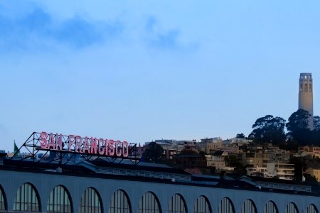 San Francisco Sign and Coit Tower photo