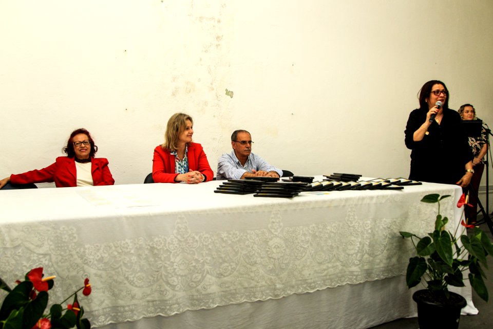 19.10.2018 - Prefeita Paula Mascarenhas durante homenagem ao Dia do Professor aos professores da rede municipal - Foto: Gustavo Vara