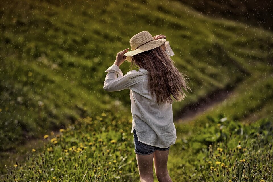 Hat rain weather mood
