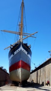 Balclutha in drydock