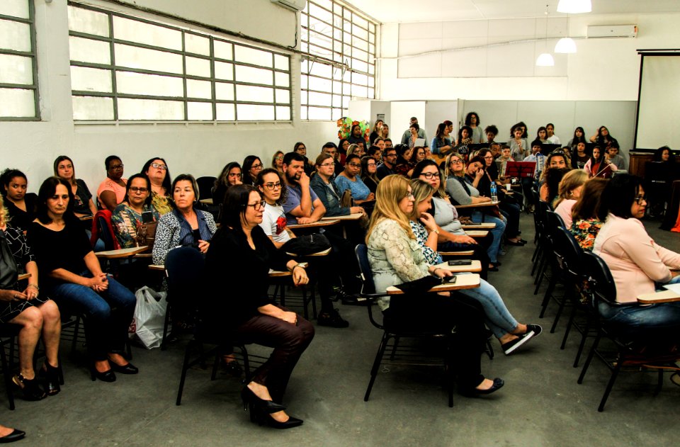 19.10.2018 - Prefeita Paula Mascarenhas durante homenagem ao Dia do Professor aos professores da rede municipal - Foto: Gustavo Vara