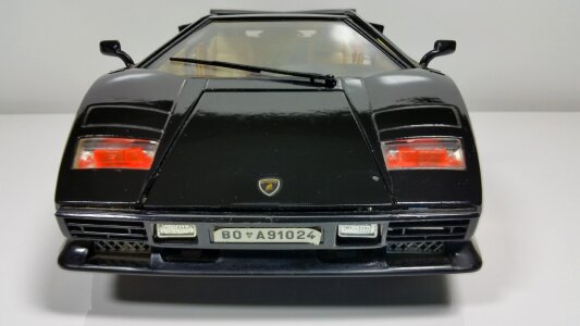 Black auto model car