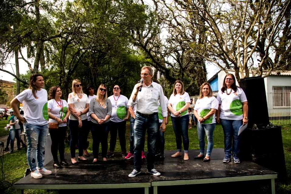 29.09.2018 - Vice prefeito Idemar Bar participa do evento A praça é de todos - promovido pelas escolas Mário Osório Magalhães, Bernardo de Souza e Ruth Blank - alusivo ao Pacto Pelotas pela Paz - Foto: Gustavo Vara