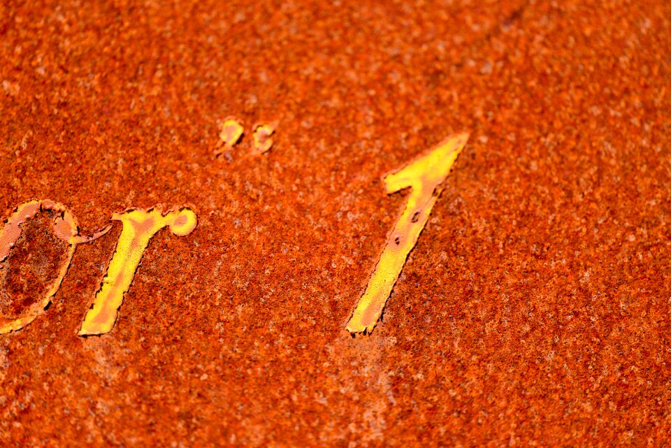 Rust orange red
