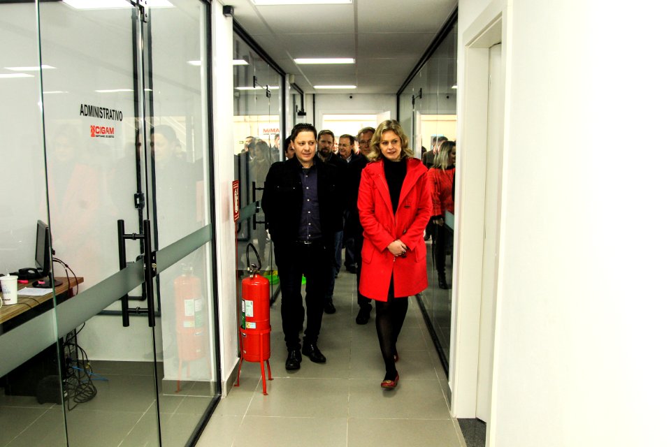 08.09.2018 - Prefeita Paula Mascarenhas e o vice Idemar Barz durante recepção aos secretários e Agentes de Desenvolvimento do RS - Foto: Gustavo Vara