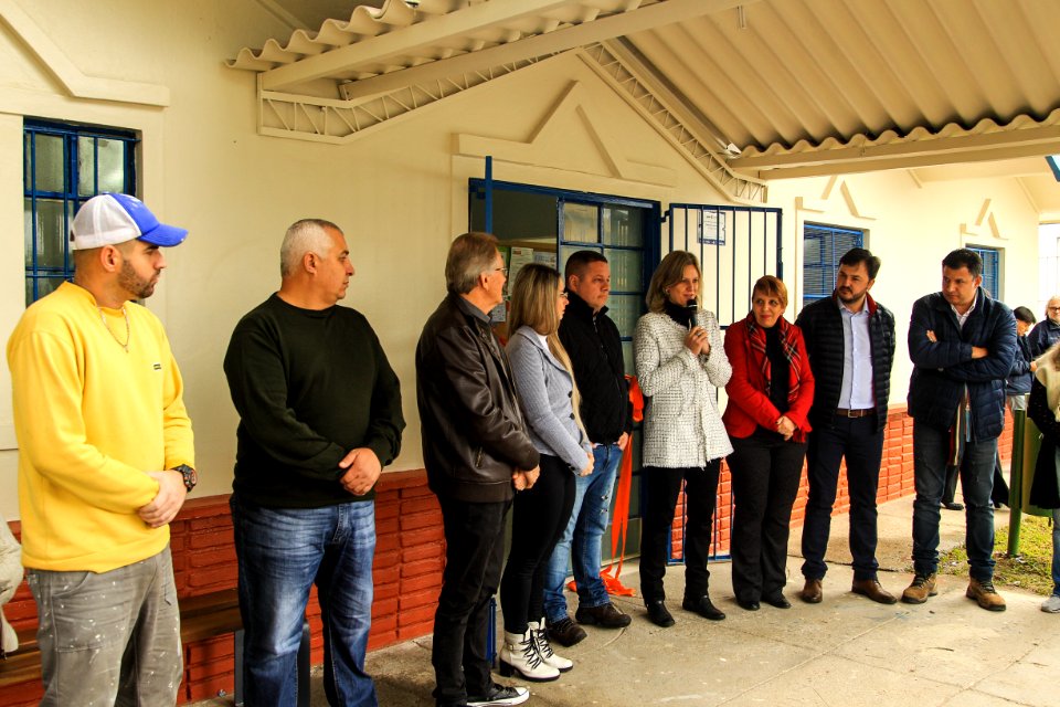 05.06.2018 - Prefeita Paula Mascarenhas e o vice idemar Barz na reinauguração da UBS Dom Pedro I, reformada pela mão de obra prisional - Foto: Gustavo Vara