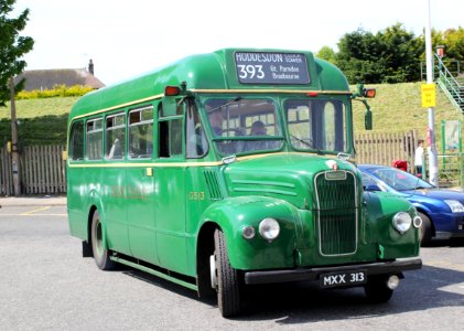 ( Preserved ) . London Transport . GS13 MXX313 . Broxbourne Station , Hertfordshire . Sunday 04th-May-2013 .