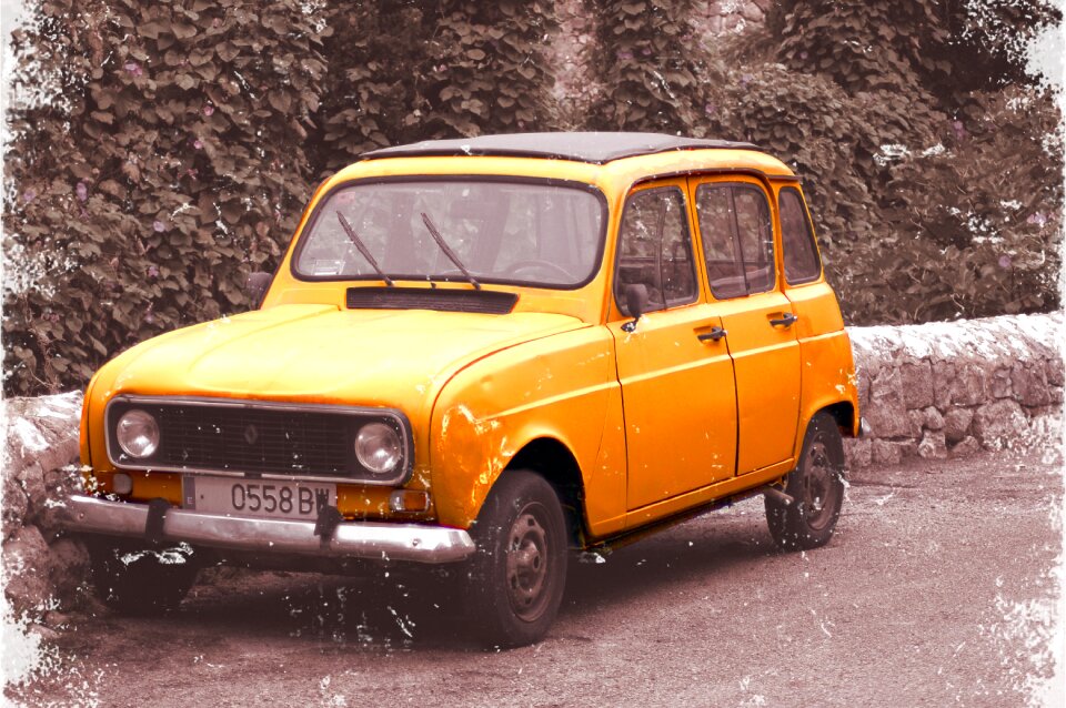 Vintage automobiles r4 old