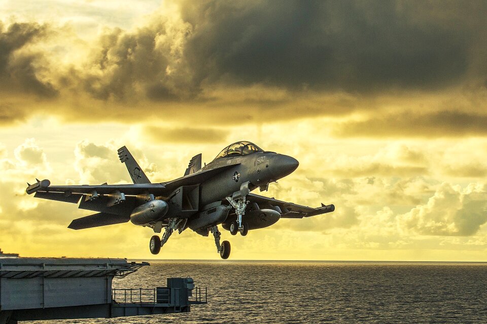Aircraft carrier sea ocean