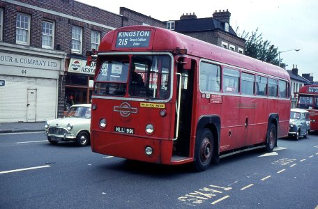 London Transport . RF354 MLL991 . Kingston Town Centre . July-1970 .