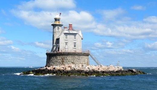 Race Rock Lighthouse, Long Island Sound, New York. photo